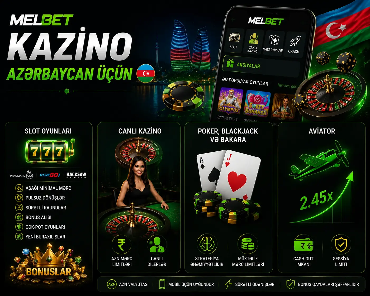 Melbet Azərbaycan üçün kazino oyunları və əyləncə platforması