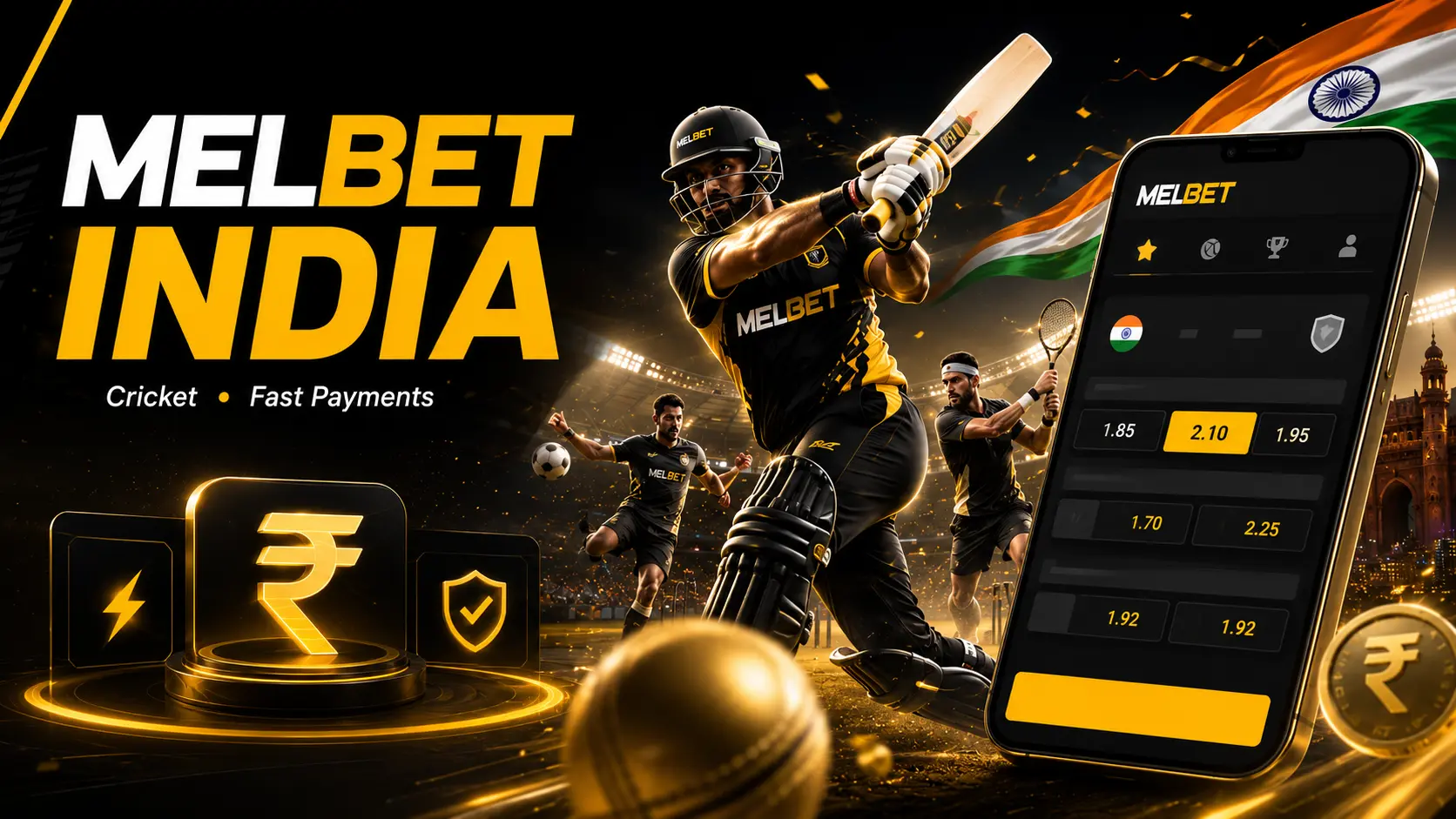 Melbet India betting banner
