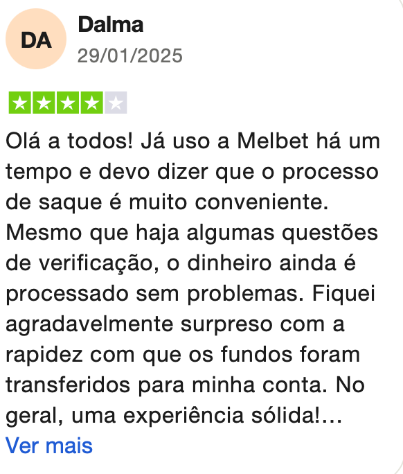 A MelBet oferece um processo de saque muito prático, mesmo quando há necessidade de verificação